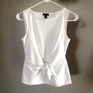 Ann Taylor Cream Work Blouse Size XXSP